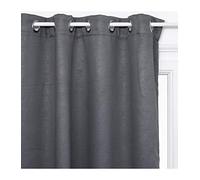 Atmosphera - Cortina Blackout Hojas - Gris Oscuro - 140x260 cm