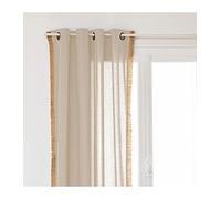 Atmosphera - Cortina Bota algodón y Yute - Marfil - 140x260 cm