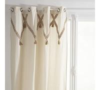 ATMOSPHERA CREATEUR D'INTERIEUR Cortina de algodón Carmen 140x260 Yute