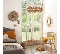 ATMOSPHERA CREATEUR D'INTERIEUR Cortina de Hilo de Yute macramé 90 x 200