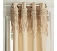 Atmosphera - Cortina 'Rituality' de macramé - 140 x 260 cm