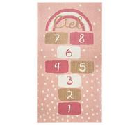 Atmosphera - Alfombra Infantil 'Marelle' - Rosa 80 x 150 cm