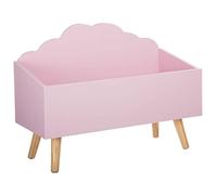 ATMOSPHERA CREATEUR D'INTERIEUR caja de almacenamiento efecto nube INFANTIL PONGOTODO COLOR ROSA 58X28X45.5CM