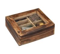 ATMOSPHERA CREATEUR D'INTERIEUR Caja de incienso Taly cuadrada en color marrón