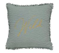 ATMOSPHERA CREATEUR D'INTERIEUR Cojín Bordado Wild Romance 45 x 45 cm POLIETILENOsPOLIURETANOnte Verde celadón