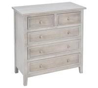 ATMOSPHERA CREATEUR D'INTERIEUR Cómoda 5 cajones Charme Aspecto Madera vieillit