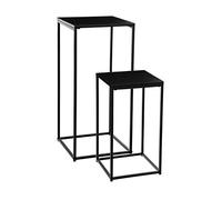 ATMOSPHERA CREATEUR D'INTERIEUR Conjunto de 2 selettes en Metal Negro