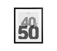 Atmosphera - Marco de Fotos Eva - Madera y Cristal - Negro - 40x50 cm