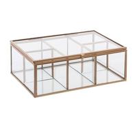 ATMOSPHERA CREATEUR D'INTERIEUR Joyero de cristal dorado