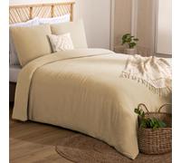 ATMOSPHERA CREATEUR D'INTERIEUR Juego de Cama Flora 240 x 220 cm Muselina de algodón Beige Lino