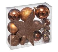 ATMOSPHERA CREATEUR D'INTERIEUR Kit de árbol de Navidad Colorama de Noël 18 Piezas Bronce