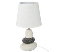 Atmosphera - Lámpara 'Clary' - marfil y gris topo - cerámica A. 33 cm