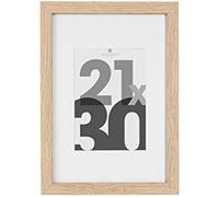 Factory Cuadros Marco Foto Kalevi Natural 30x21cm - Portafoto Decorativo - Tamaño Ideal para Fotos - Estilo Moderno y Elegante