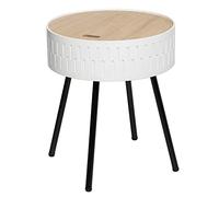 ATMOSPHERA CREATEUR D'INTERIEUR Mesa Auxiliar arcón 'Shiro' Blanca