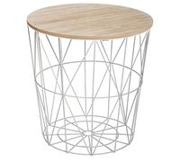 ATMOSPHERA CREATEUR D'INTERIEUR Mesa Auxiliar Gris Metal Kumi d.40