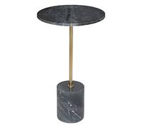 ATMOSPHERA CREATEUR D'INTERIEUR Mesa Auxiliar ilian, mármol y Metal, Gris
