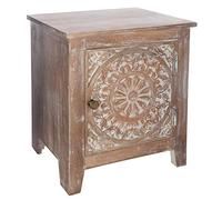 ATMOSPHERA CREATEUR D'INTERIEUR Mesita Auxiliar, Madera Maciza (manguiero) y Fibras (MDF), Normal