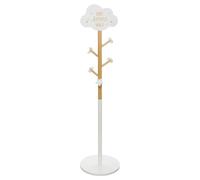 ATMOSPHERA CREATEUR D'INTERIEUR Perchero Infantil de Madera con decoración de Nube Atmosphera, Blanco, D.35 x H.135,5 cm