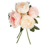 ATMOSPHERA CREATEUR D'INTERIEUR Ramo de 4 peonías Rosas H30