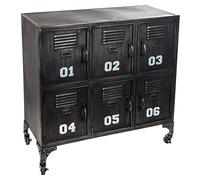 ATMOSPHERA CREATEUR D'INTERIEUR Sevin Armario de Metal con 6 Puertas