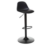 ATMOSPHERA CREATEUR D'INTERIEUR Silla de Bar Ajustable Aiko en Polipropileno de Color Negro