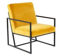 ATMOSPHERA CREATEUR D'INTERIEUR Sillón de Terciopelo Ocre contemporáneo