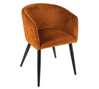 ATMOSPHERA CREATEUR D'INTERIEUR Sillón Marlo ámbar en Terciopelo