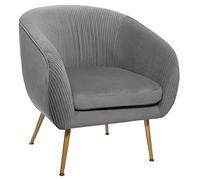 ATMOSPHERA CREATEUR D'INTERIEUR Sillón solaro de Terciopelo Gris