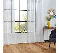Atmosphera Tela Tessuto Voile Devo Leaf Blanco