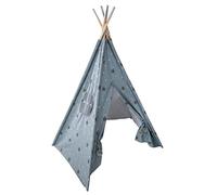 ATMOSPHERA CREATEUR D'INTERIEUR Tipi Alta Gama Altura 160 cm Azul con Estrellas Gris y Plata