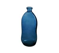Atmosphera - Jarrón 'Dame Jeanne' - Vidrio Reciclado - Azul tormenta A. 51 cm