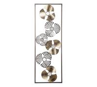 Atmosphera - Decoración de Pared 'Flores' - Metal 31 x 89 cm