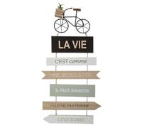 Atmosphera - Decoración de pared para bicicleta, metal - 28 x 60 cm