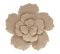 Atmosphera - Decoración Mural flok 29x29cm Beige - Gris Pardo