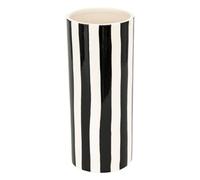 Atmosphera - Edric jarrón de cerámica Blanco y Negro h30cm