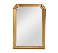 Atmosphera - Espejo de Pared Adele con Marco de Madera Dorado, 74 x 104 cm, Estilo romántico - para salón, Dormitorio y recibidor