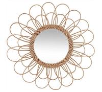 Atmosphera - Espejo 'Fleur' - ratán D. 56 cm