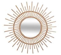 Atmosphera Espejo Soleil de ratán Ø 76 cm Natural Beige