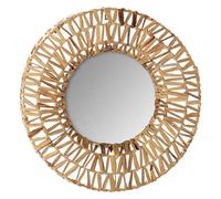 Atmosphera - Espejo Trenzado - Metal y Fibra Natural D. 45 cm