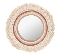 Atmosphera - Espejo Wonder - algodón y Madera - D40 cm