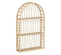 Atmosphera - Estantería de Pared Anahi de bambú Beige 74x45cm