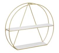 Atmosphera - Estantería de Pared Maddy, Dorada 80x70cm