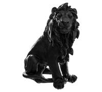 Atmosphera - Estatuilla León - Resina - Blanco y Negro - H31-5 cm