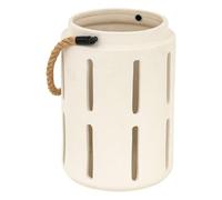 Atmosphera - Farol de cerámica nuna Blanco h22cm