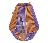 Atmosphera - Farol de Piscina con asa 23x23x27,5cm Amarillo y Beige - Modelo b