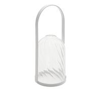 Atmosphera - Farol Flor de Rosa h20cm - Blanco, Blanca