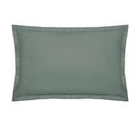 Atmosphera - Funda de Almohada de algodón - Verde celadón 50 x 70 cm
