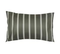 Atmosphera - Funda de cojín de Exterior tileo 50x30cm Rayas Verde Oscuro