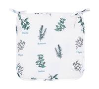 Atmosphera - Funda de Silla garrigue 39x39cm Blanco Estampado