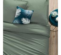 Atmosphera - Funda nórdica de algodón - Verde celadón 140 x 200 cm